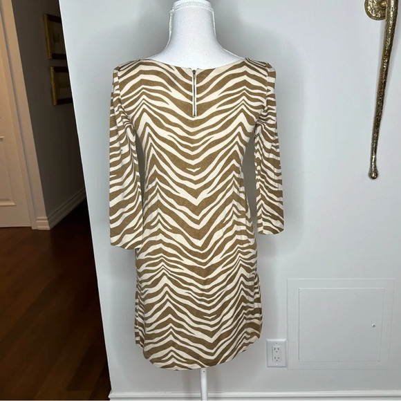 JCrew 100% Merino Wool Animal Print Dress Sz. S - Picture 5 of 5
